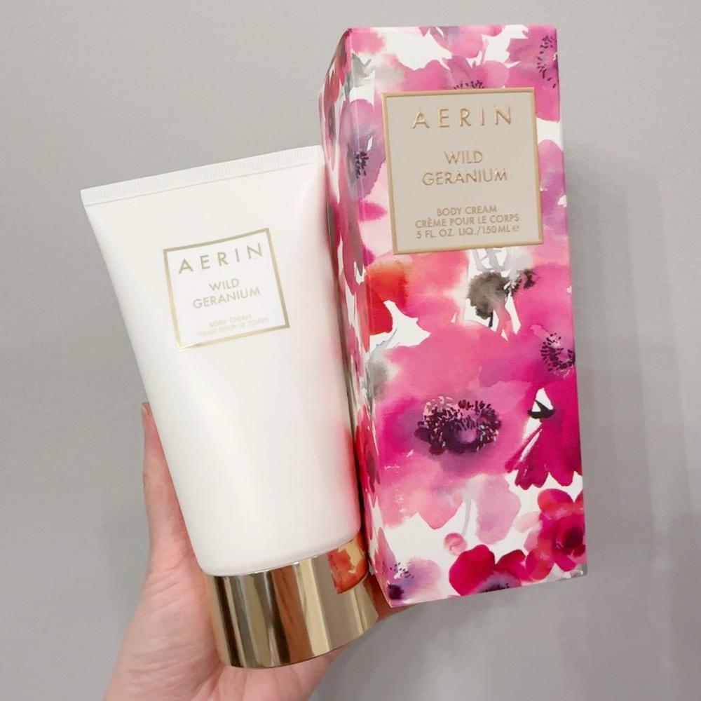 NWB AERIN WILD GERANIUM Body Cream Full Size 5 oz / 150 ml